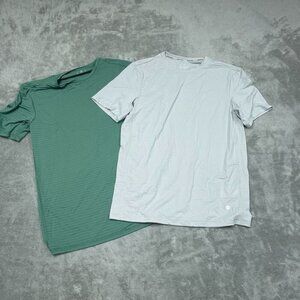 Soybu Mens Performance T-Shirts Small Green White Lightweight Activewear a0873